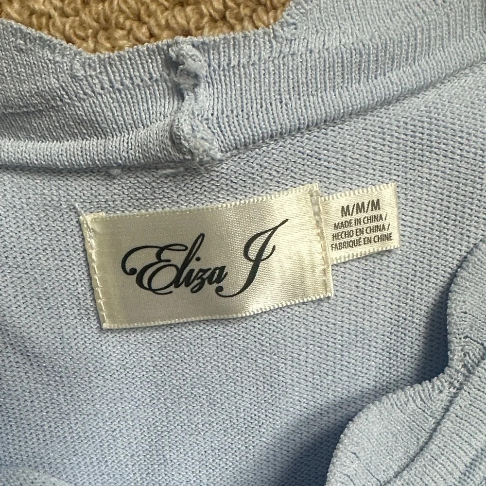 Eliza J Sky Blue Tiered Mini Dress - Picture 2 of 5